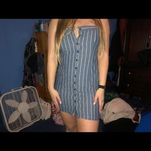 Button up body con dress